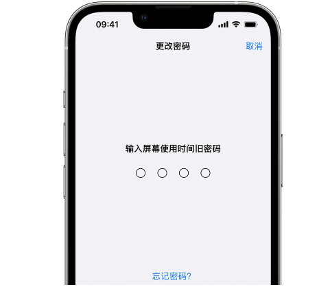 海城iPhone屏幕维修分享iPhone屏幕使用时间密码忘记了怎么办 