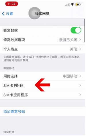 海城苹果14维修网分享如何给iPhone14的SIM卡设置密码 