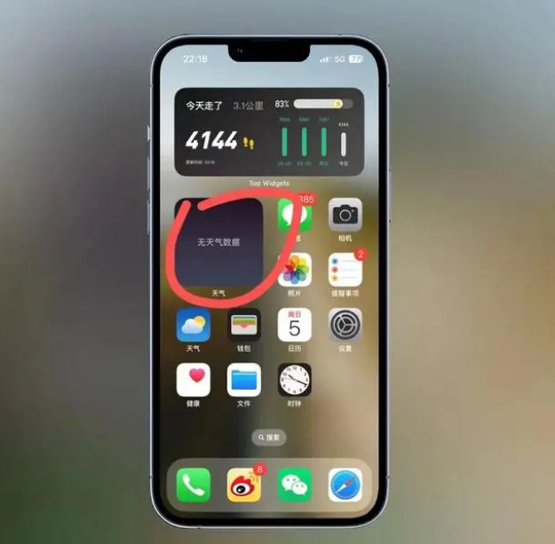 海城苹果手机维修分享:iOS16主屏幕天气小组件无法正常工作怎么办？ 