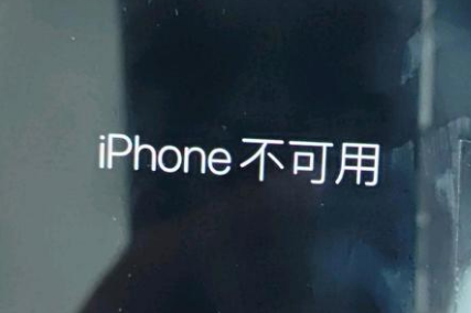 海城苹果服务网点分享锁屏界面显示“iPhone 不可用”如何解决 